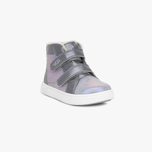 Ugg Rennon II Shimmer Kids Sneakers Silver (6391XGBQI)